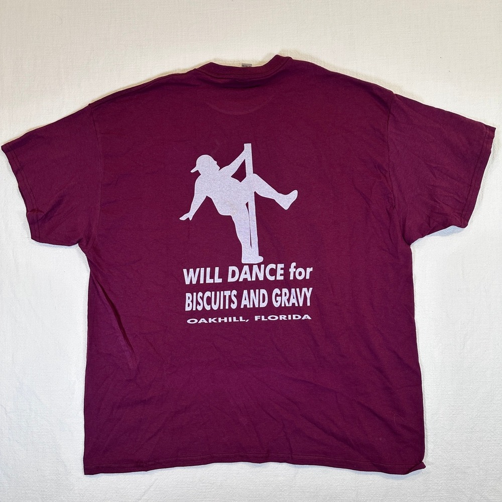 Jimmy Doodles Sunset Grill Heavy Cotton T-Shirt Maroon Mens 2XL Funny - Picture 13 of 16